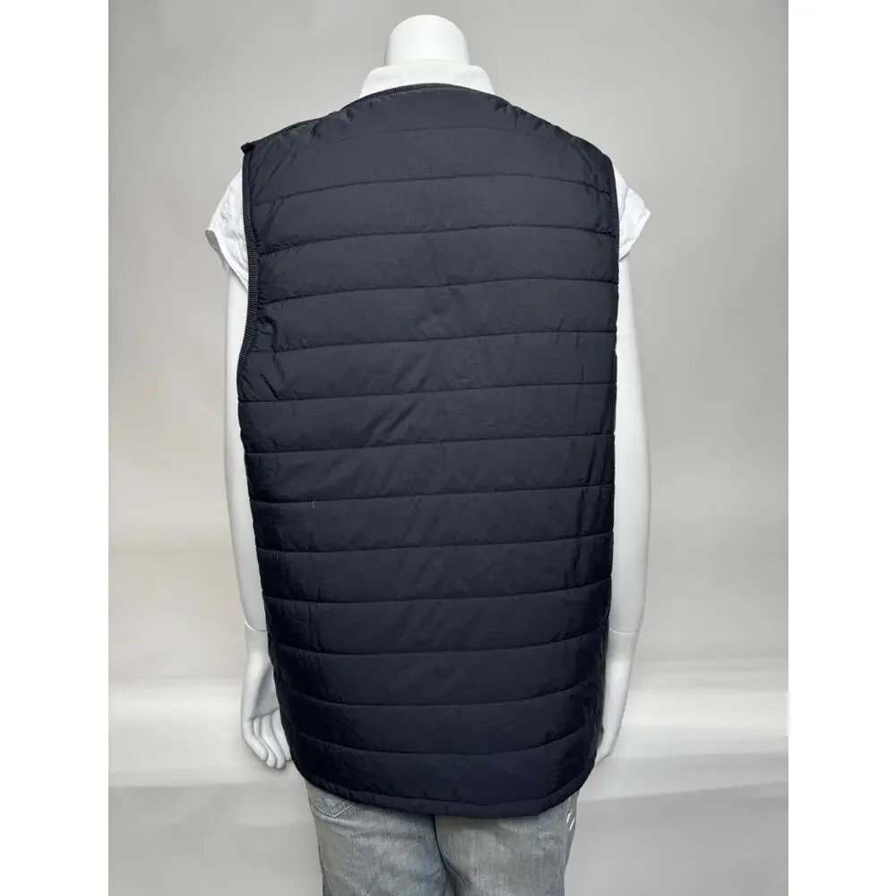 Unisex Neighborhood NWT Black Side Zip Down Puff N Vest Size L